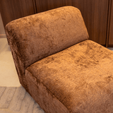 Fauteuils-Fauteuil oker chenille stof Shane-Dimehouse