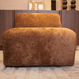Fauteuils-Fauteuil oker chenille stof Shane-Dimehouse