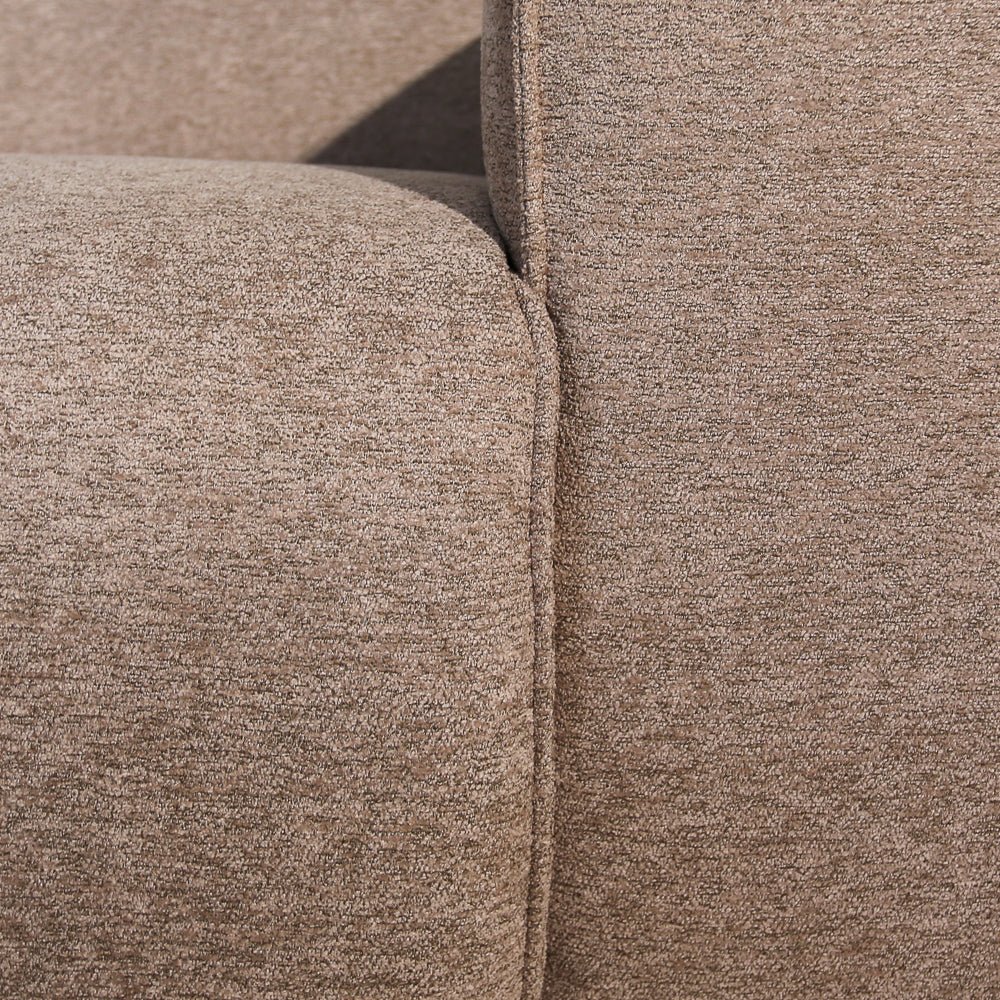 Banken-2-zits bank taupe chenille bouclé - 186x98 cm - Jaylen-Dimehouse