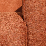 Banken-U-bank koper chenille bouclé - 370x169 cm - Jaylen-Dimehouse