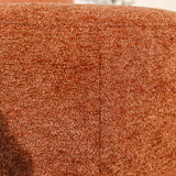 Poefs-Ronde poef koper chenille bouclé - 40x40x35 cm - Veya-Dimehouse