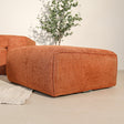 Hockers-Hocker koper chenille bouclé - 98x88x43 cm - Jaylen-Dimehouse