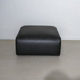 Hocker antraciet ecoleer - 98x88x43 cm - Jaylen
