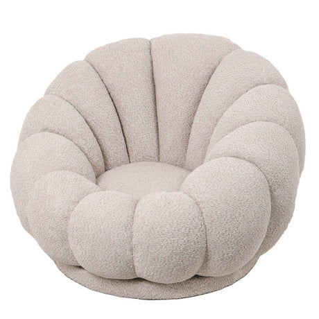 Fauteuil Posy bouclé zandkleur