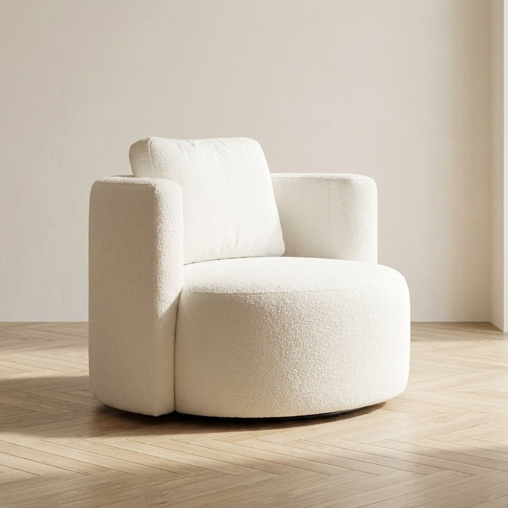 Fauteuil Asos Crème sfeerfoto in modern interieur