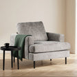 Fauteuil Faya beige stof sfeerfoto in modern interieur
