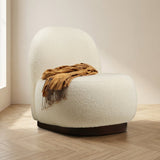 Fauteuil Tina Bouclet Wit sfeerfoto in modern interieur