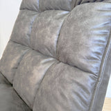 Industriële draaifauteuil antraciet eco-leer 360° draaibaar Yuki