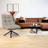 Draaifauteuil Yuki Taupe Bouclé 360° Draaibaar