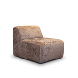 Fauteuils-Fauteuil taupe chenille stof Shane-Dimehouse