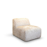 Fauteuils-Fauteuil beige chenille stof Shane-Dimehouse