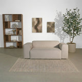 Banken-2-zits bank beige chenille bouclé - 186x98 cm - Jaylen-Dimehouse