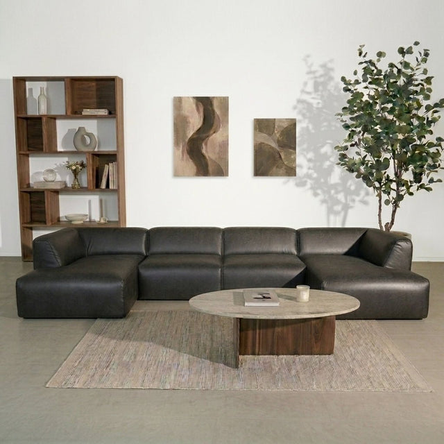 Banken-U-bank antraciet ecoleer - 370x169 cm - Jaylen-Dimehouse