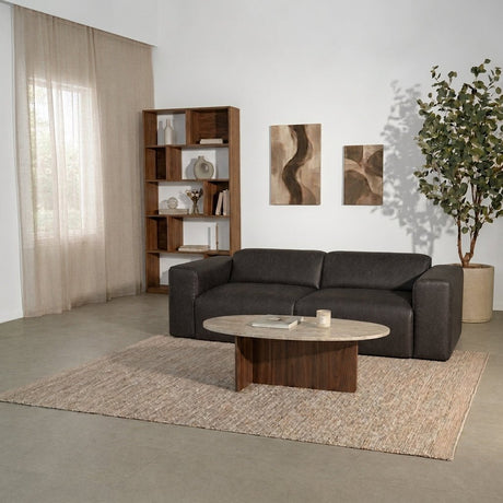 Banken-3-zits bank antraciet ecoleer - 240x98 cm - Jaylen-Dimehouse