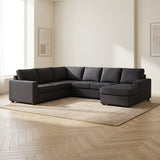 Hoekbank Paco antraciet sfeerfoto in modern interieur