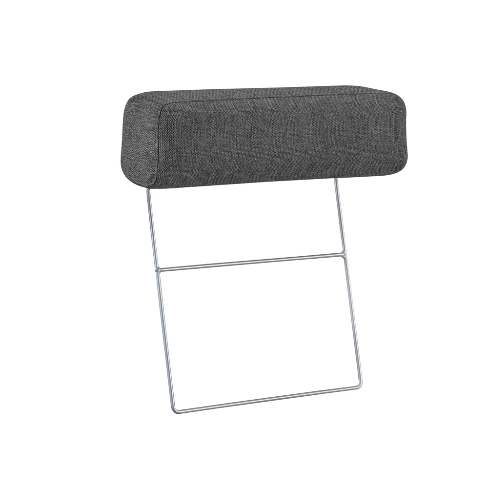 Hoofdsteun antraciet bankstel stof - Aniko