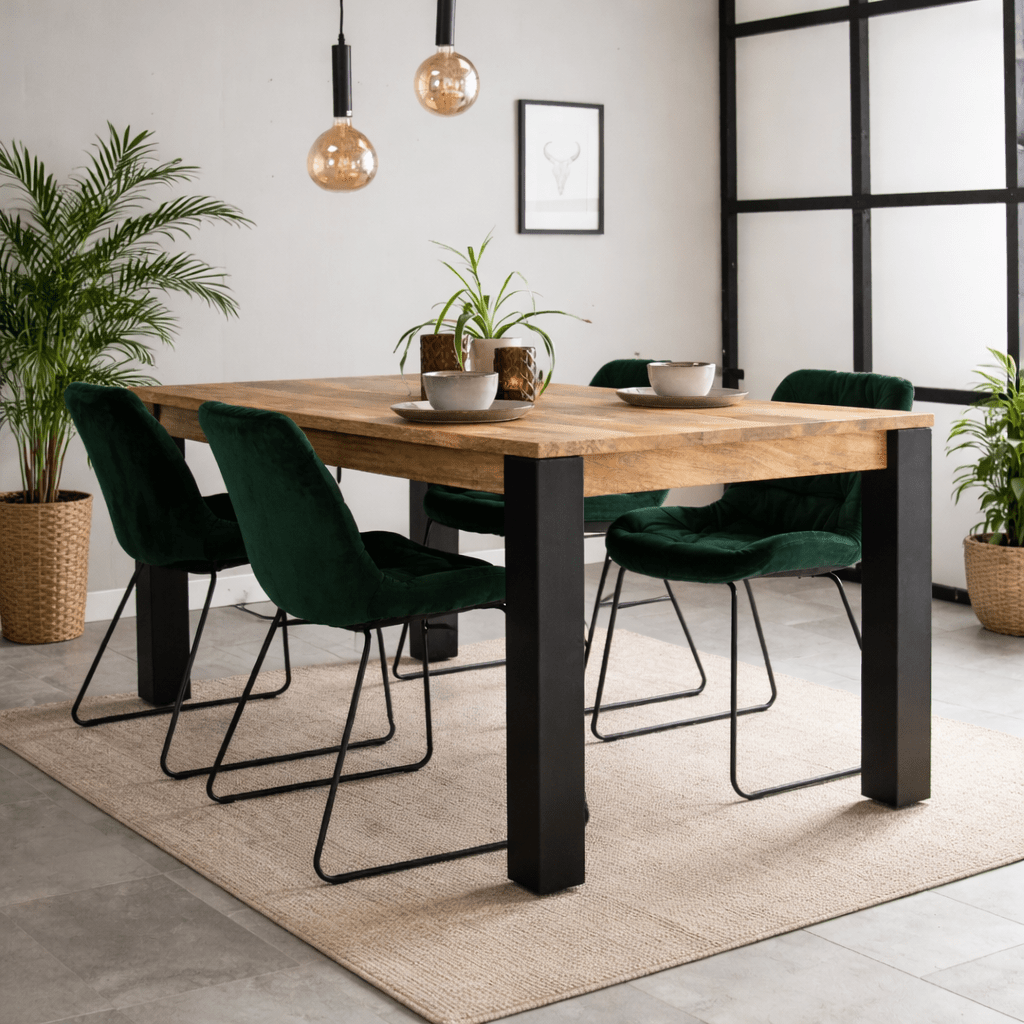 Industriële Eettafel Kansas Mangohout