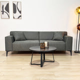 3-zits bank groen microvezel stof Davidson