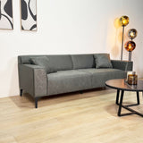 3-zits bank groen microvezel stof Davidson