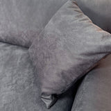 2,5-zits bank antraciet microvezel stof Davidson