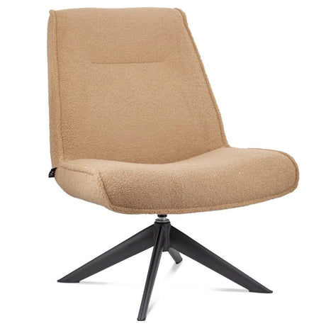 Draaibare fauteuil Marijn teddy camel