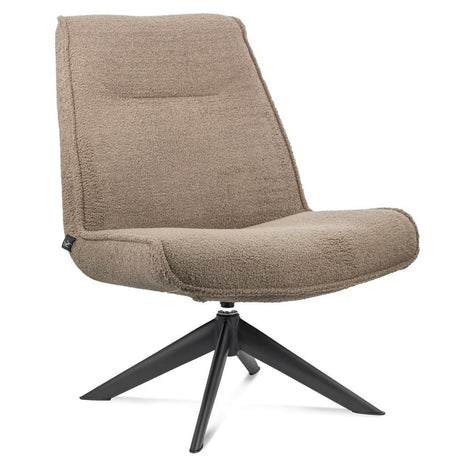 Draaibare fauteuil Marijn teddy taupe