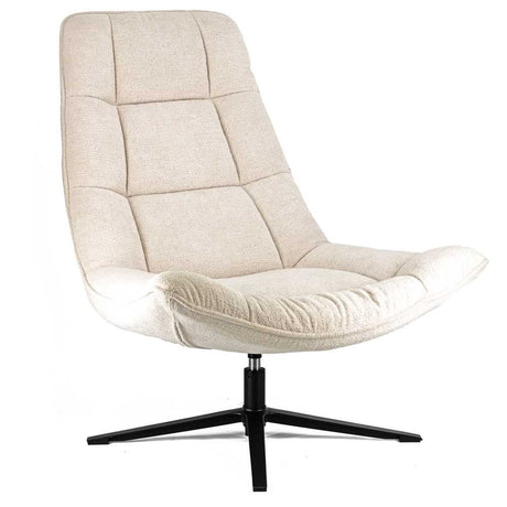 Draaifauteuil Mirre bouclé beige