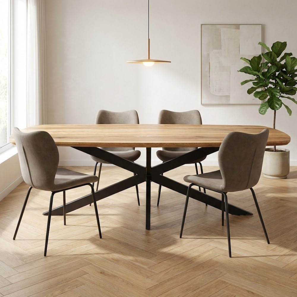 Eettafel Mikkel Eikenhout Deens Ovaal Matrix Frame Groot