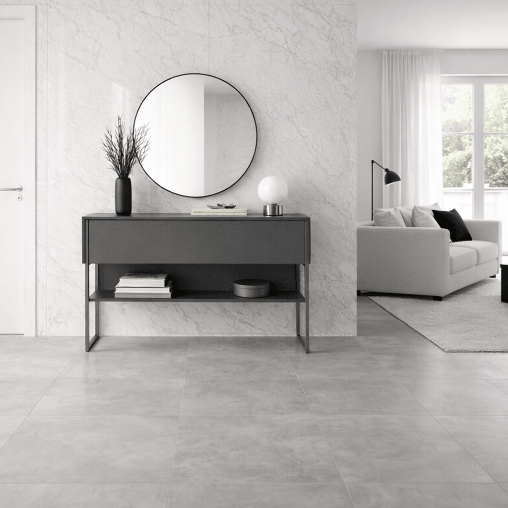 Modern Dressoir Antraciet Luxe 120x80x30 - Zilver Frame - Eén Vak