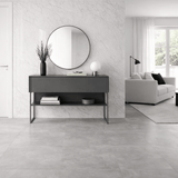 Modern Dressoir Antraciet Luxe 120x80x30 - Zilver Frame - Eén Vak