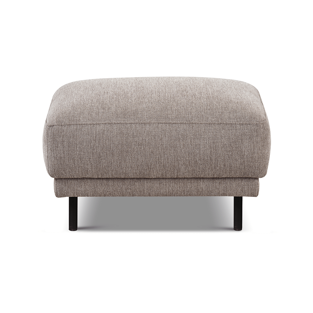 Banken - Hocker taupe stof - 73 × 57 × 47 cm - Aniko - Dimehouse