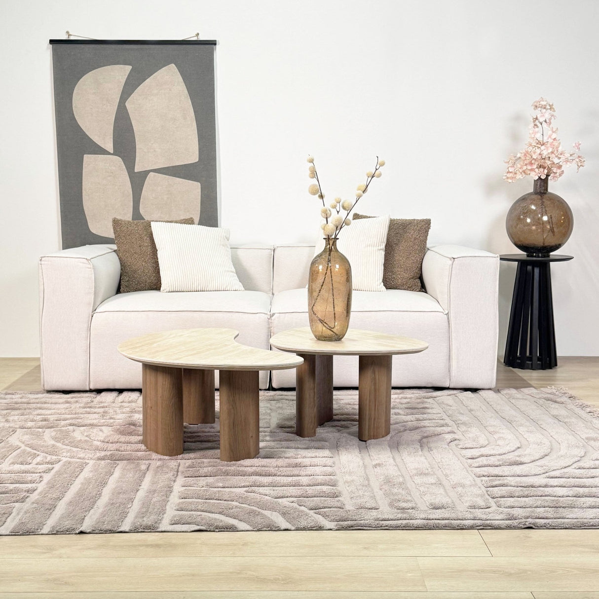 Modulaire bank 2-zits Fora ecru