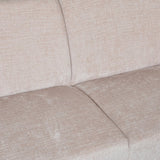 Hoekbank Manon met chaise longue links chenille beige