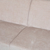 Hoekbank Manon met chaise longue links chenille beige