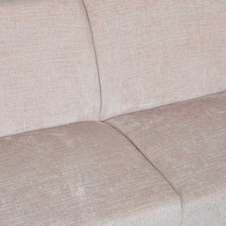 Hoekbank Manon met chaise longue rechts chenille beige