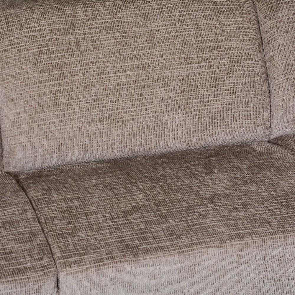 Hoekbank Manon met chaise longue links chenille taupe