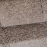 Hoekbank Manon met chaise longue links chenille taupe