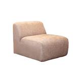 Fauteuils-Fauteuil zand chenille stof Shane-Dimehouse