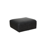 Hocker antraciet ecoleer - 98x88x43 cm - Jaylen