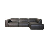 Banken-Hoekbank antraciet ecoleer - 305x169 cm - Jaylen - rechts-Dimehouse