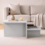 Salontafels - Salontafel Grijs Melamine - 80 x 40 cm - Eterna - Dimehouse