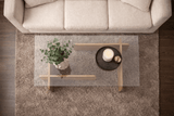 Salontafel Naturel Glas Opal 105x65x30 cm