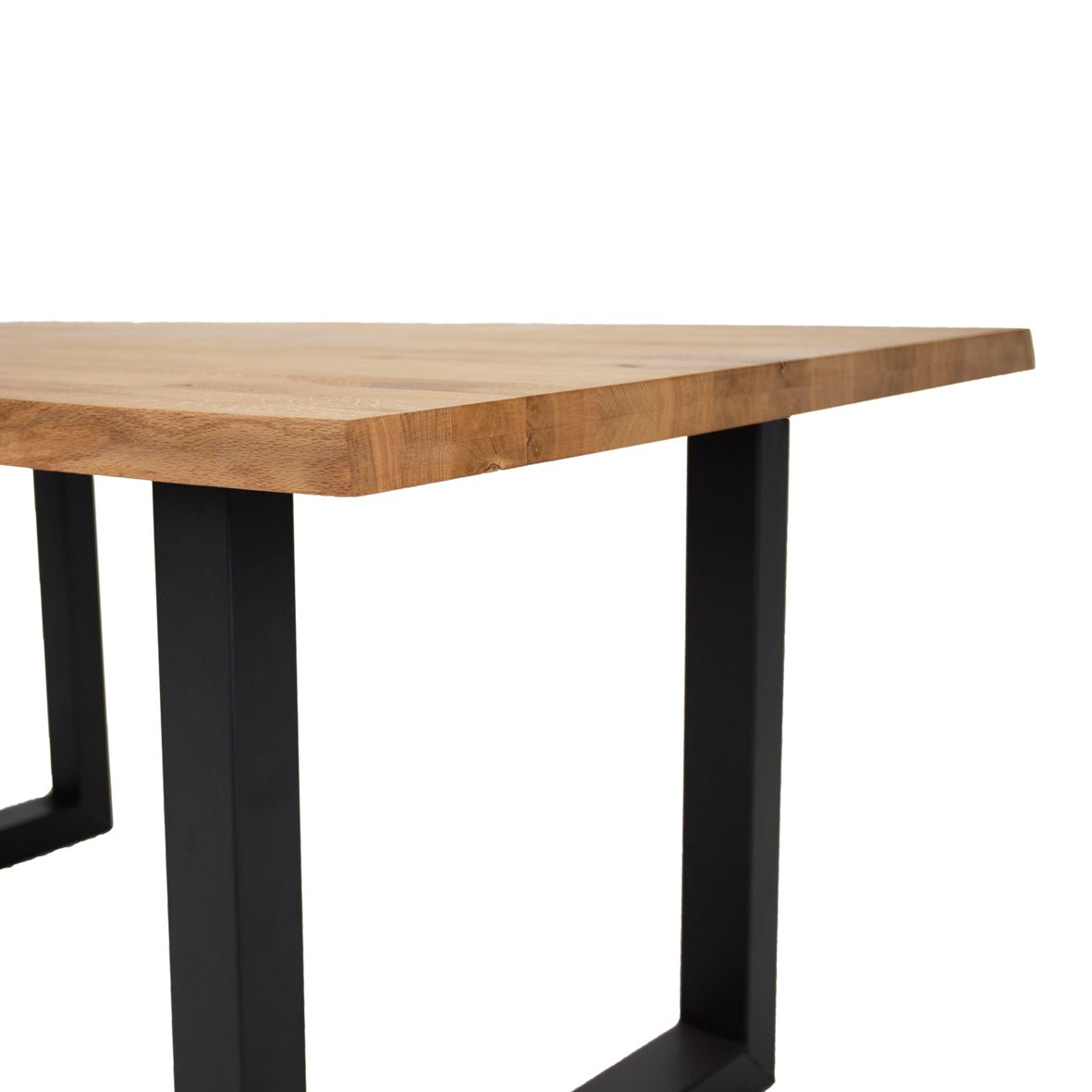 Eettafel Revi eikenhout U-poot zwart