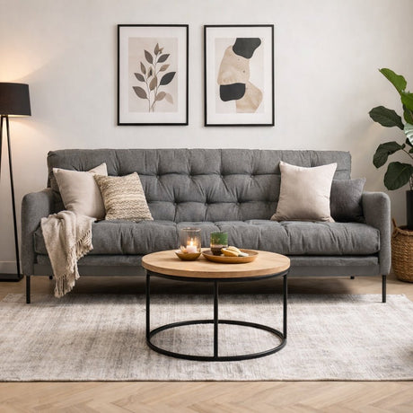 Slaapbank 3-Zits – Grijs – Meerdere standen - Renge