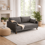 Banken - Slaapbank antraciet stof 3 - zits - Bella - Dimehouse