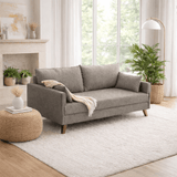 Banken - Slaapbank champagne beige stof 3 - zits - Bella - Dimehouse