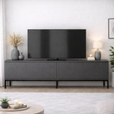 TV Meubel Lord Antraciet Zwart Melamine 180x47x30 cm