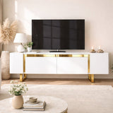 TV Meubel Wit Yildiz 180x50x30 - Gouden Frame