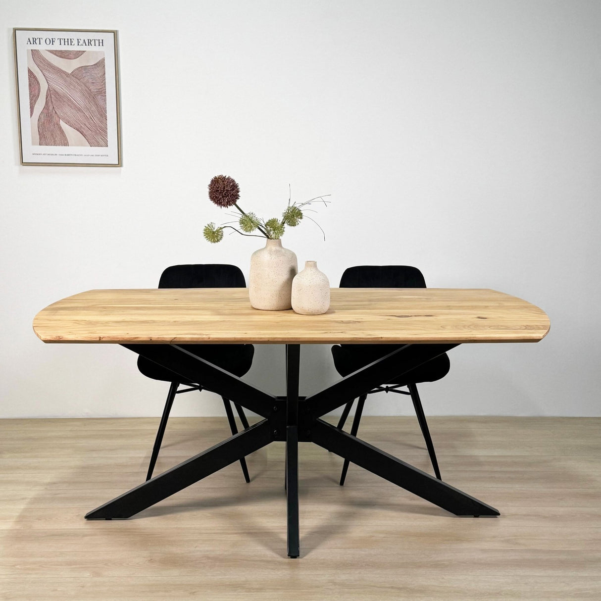 Uitschuifbare Eettafel Mack Deens Ovaal Acaciahout 175-275x90 cm
