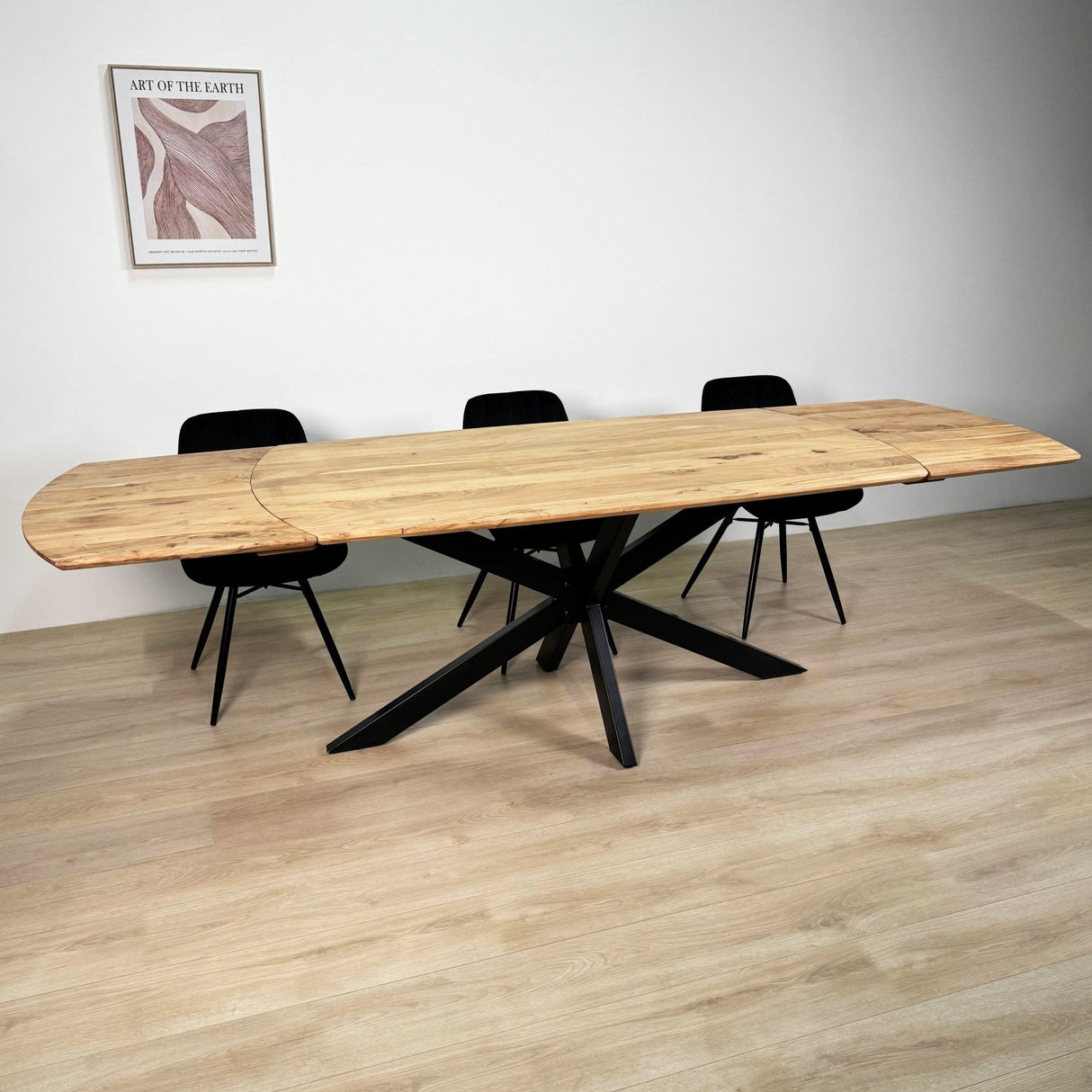 Uitschuifbare Eettafel Mack Deens Ovaal Acaciahout 175-275x90 cm